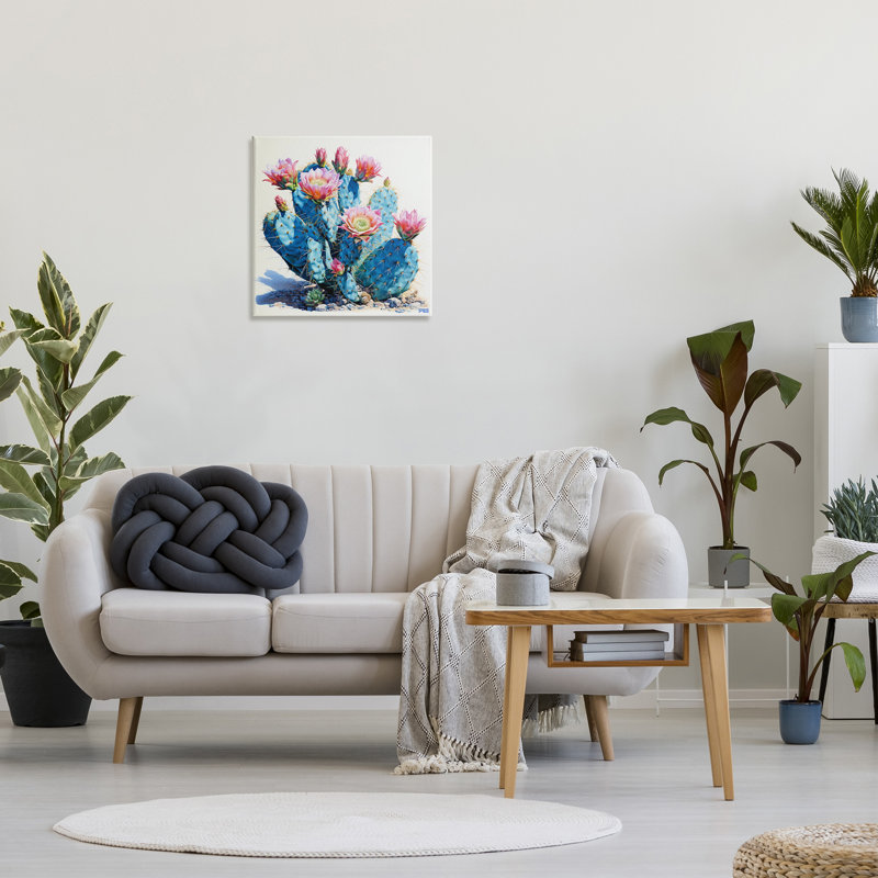Art mural Prickly Cactus Blossoms, par RB, H 24 po x l 24 po x P 1,5 po