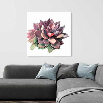 Succulent - Toile de chambre à coucher botanique florale pour la décoration intérieure