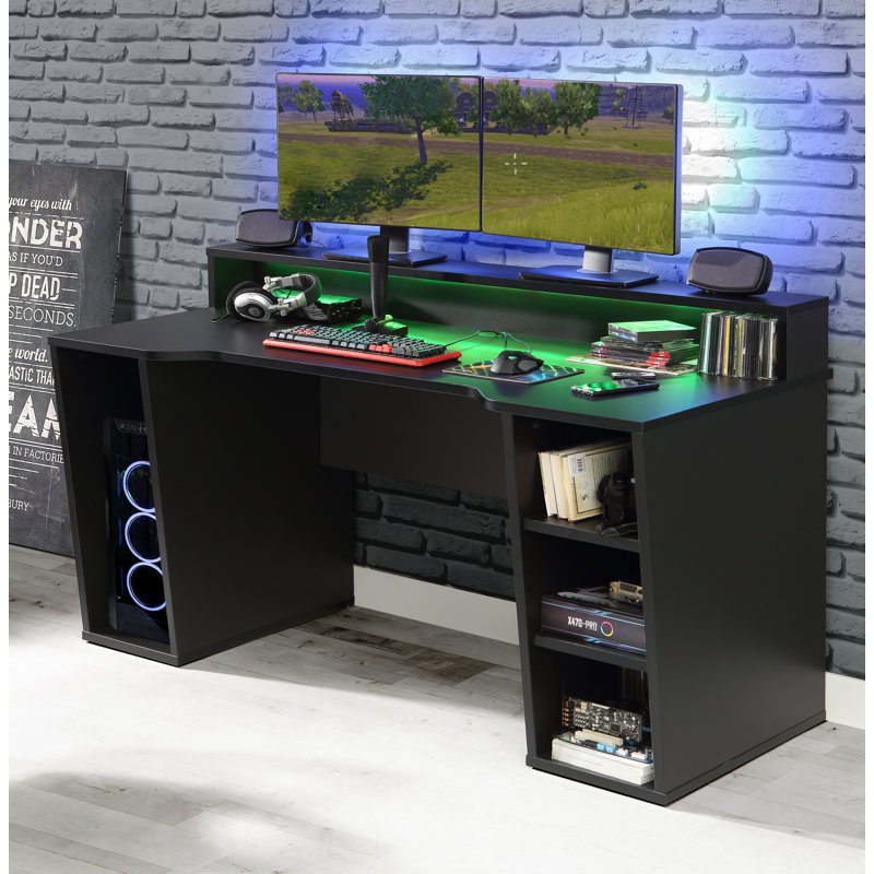 Bottorff Computer Desk, Matte Black
