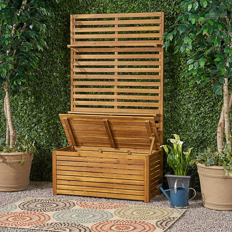 Storage Bench With Rack