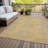 Norelia Gold Washable Indoor-Outdoor Rug - -1337899186