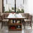 Walnut Rectangular Solid Wood Writing desk-622582191