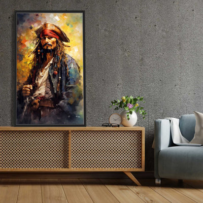 " Johnny Depp As Captain Jack Sparrow " Painting Print