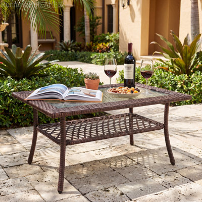 Outdoor Wicker Coffee Table