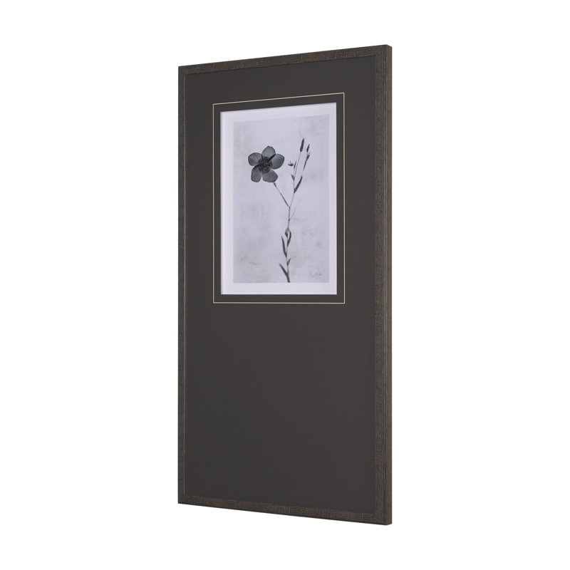 Le long des fleurs sauvages de Neutre par Deborah Revell, reproduction d'art encadrée à la main
