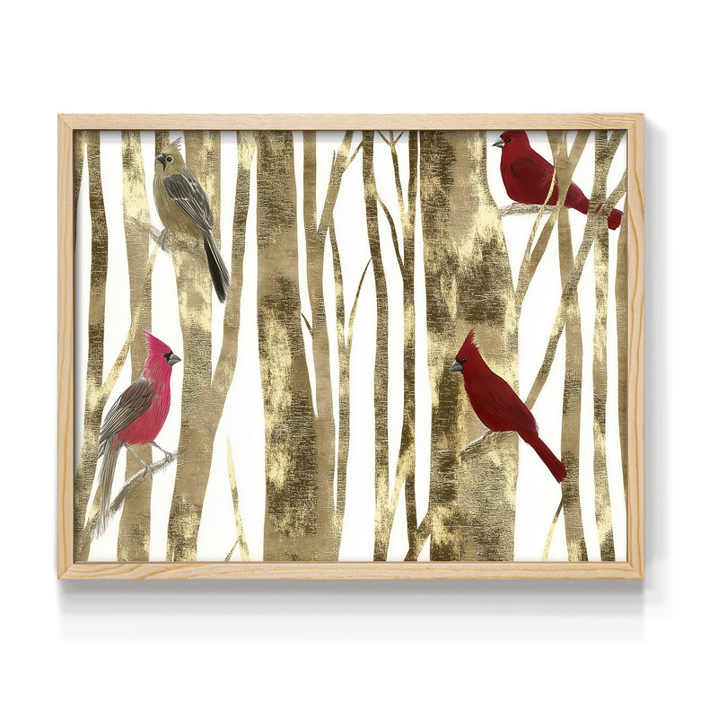 Art de Noël - Lxxvi - reproduction encadrée, Naturel, H 16 po x l 20 po