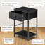 Houten 40cm W Iron Bedside Table
