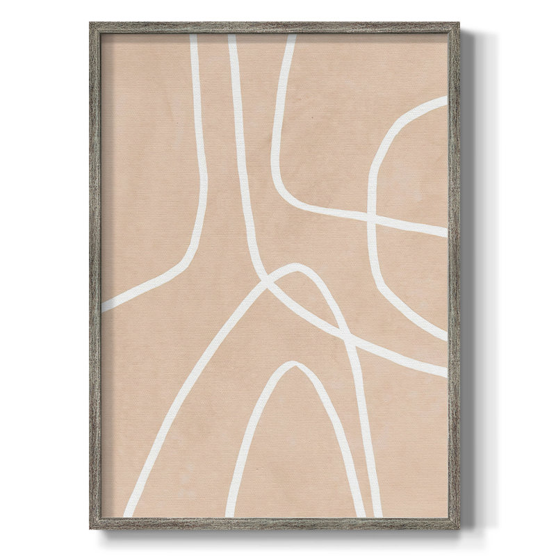 «Clean Contour I», reproduction encadrée - bois massif, H 15 po x l 12 po
