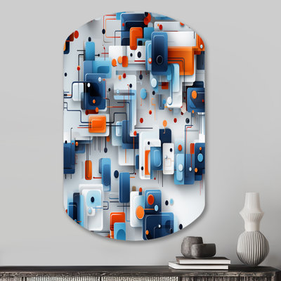 Copelin - Abstract Irregular Wall Art - Cylinder Shape