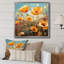 Jaune et vert Poppy Meadows 1 - coquelicots, art mural-665580416-665580446