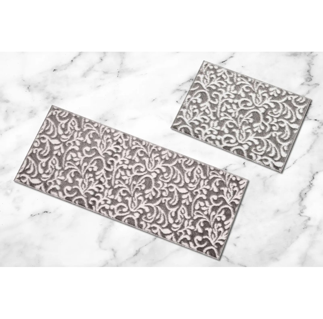 Bath Rug 2 Piece Set Non Slip Mat Alcott Hill®