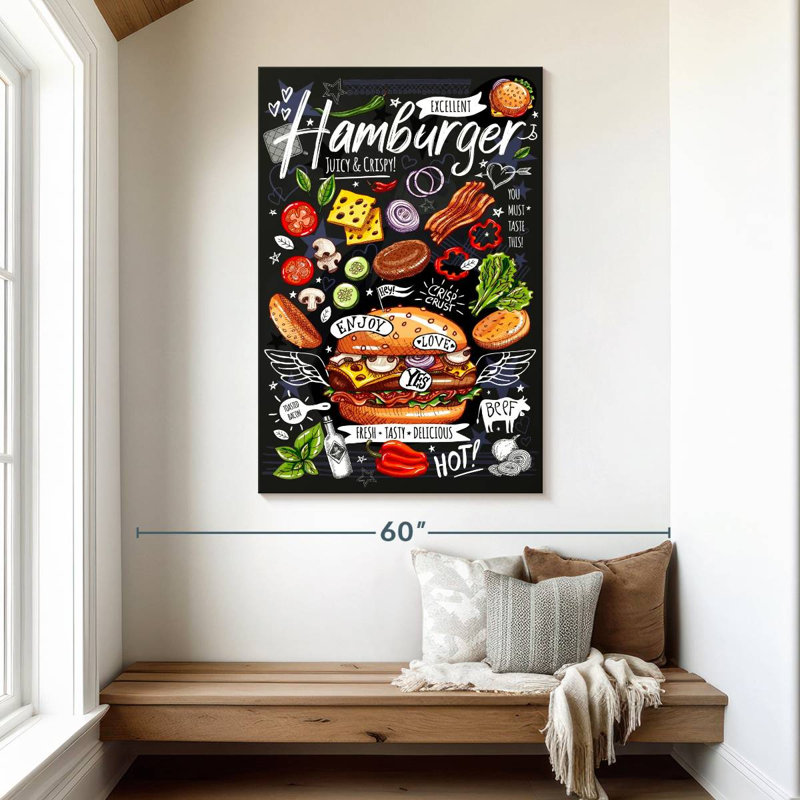 Yarlin Special Hamburger, 48" H x 32" W