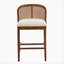 Ensemble de 2 tabourets de comptoir en bois Tatti