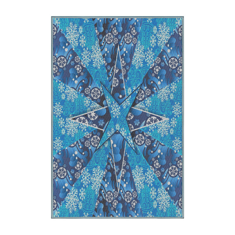 Tapis bleu / violet Riva, Rectangle 4 pi x 6 pi