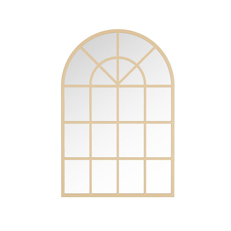Mirror with Hooks, Gold
