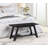 Solid Wood Bench with Shelf-394096349