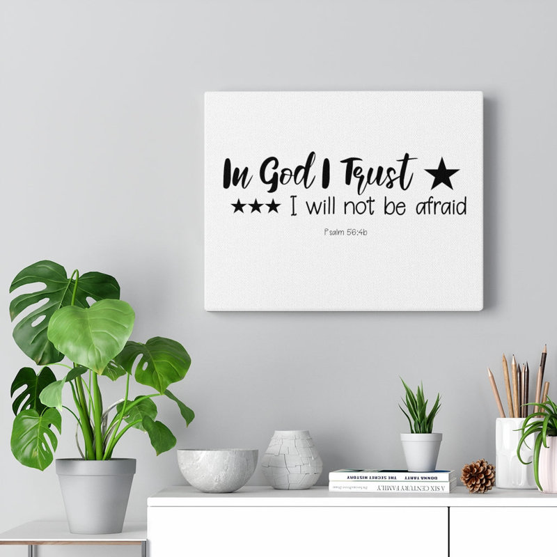 In God I Trust - Wrapped Canvas Print, 30cm H x 41cm W