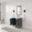 Elizabeth 30" Carrara White Marble Countertop Bath Vanity with Faucet and Mirror-666929534-666929530