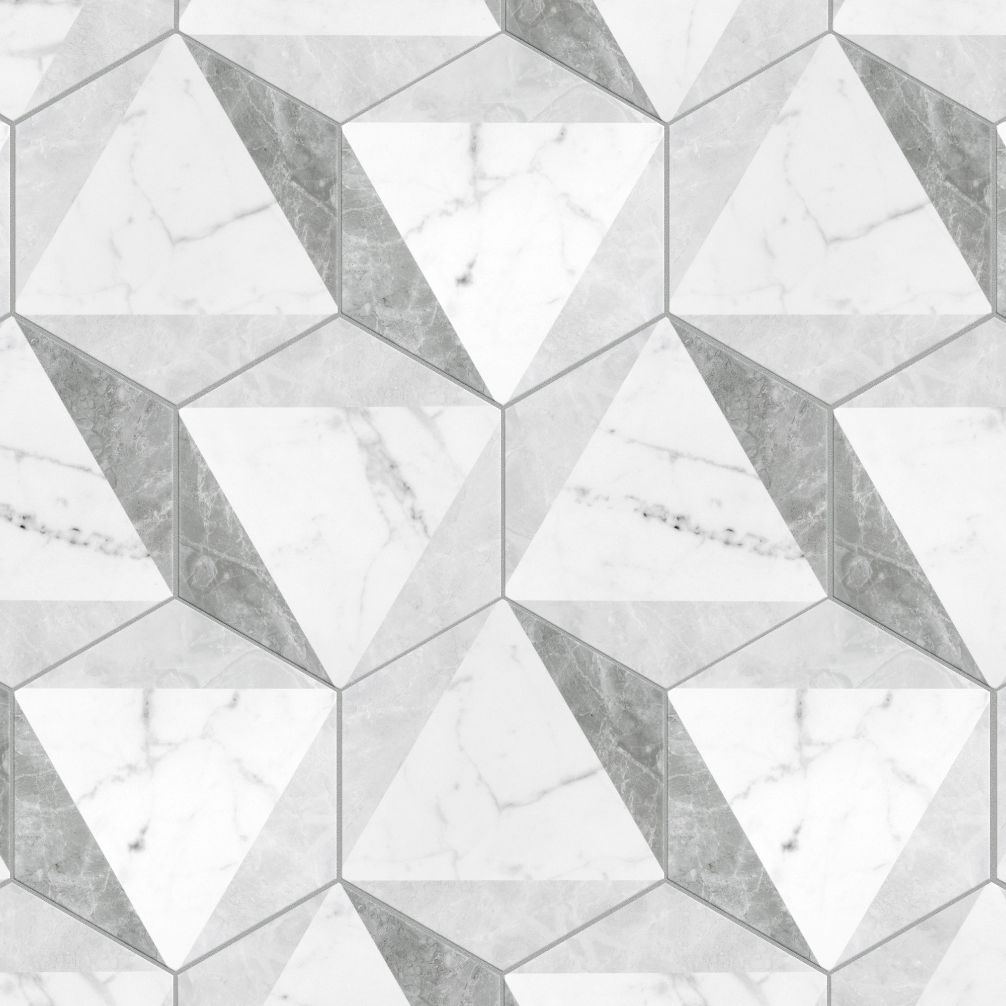 Classico Carrara 7" x 8" Porcelain Marble Look Wall & Floor Tile