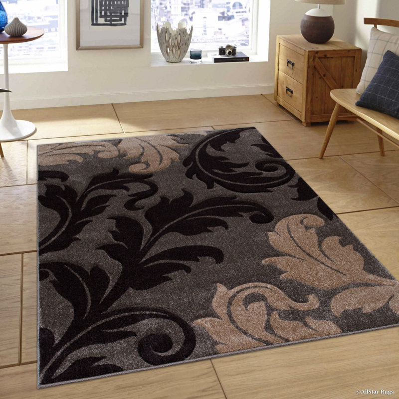 Floral Indoor Rug, Rectangle 5'2" x 7'2"