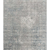 Wool Oriental Area Rug in Gray