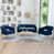 Velours bleu marine est en rupture de stock