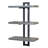 Gateshead Jamestown 3 Tier Wall Shelf with Single-Hole Mount Rustic Wood Grain and Metal-2127182171