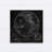 " Round World Map Black "