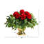 Arrangement floral de roses en pot