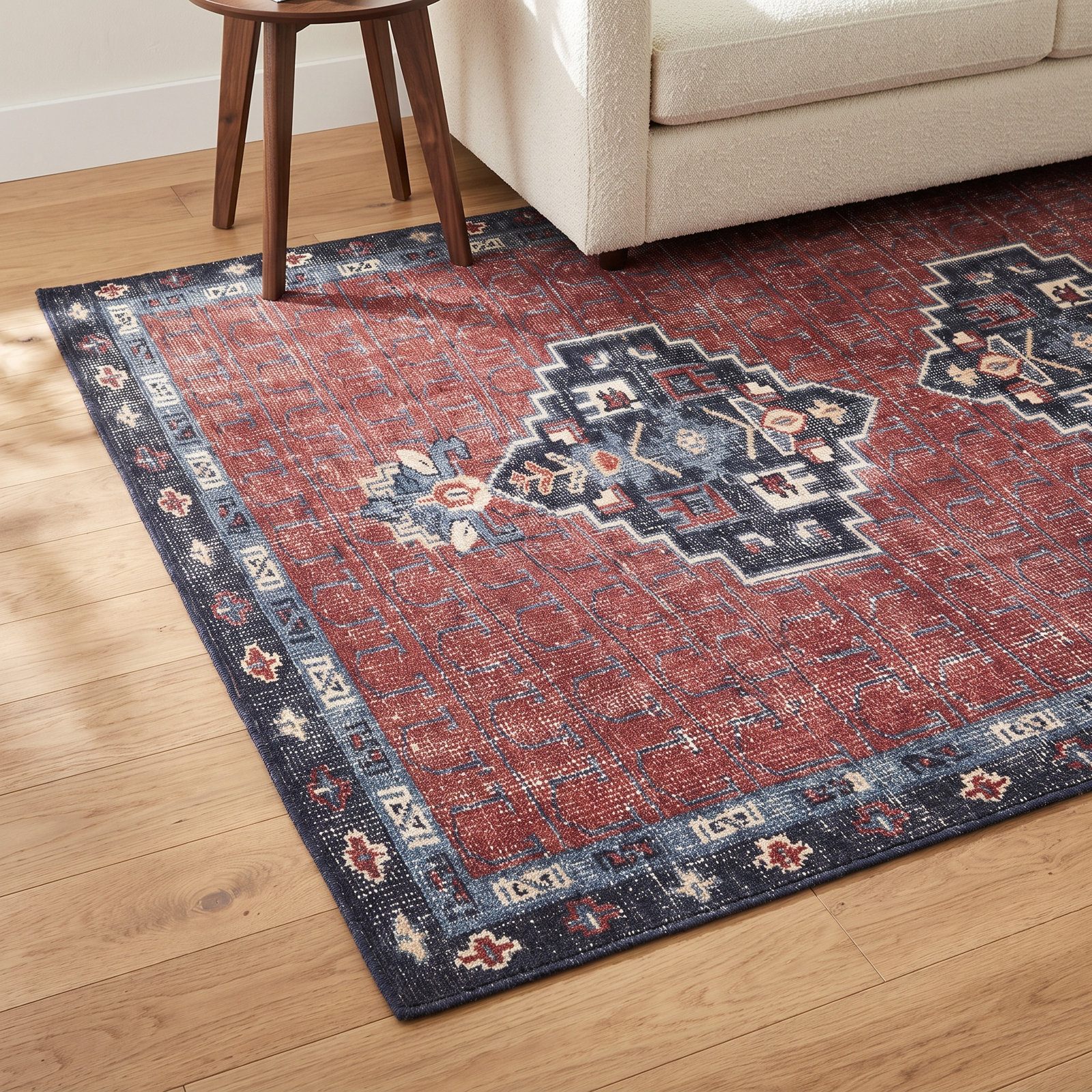 Hand-Knotted Oriental Wool Rug, Rectangle 5' x 8'