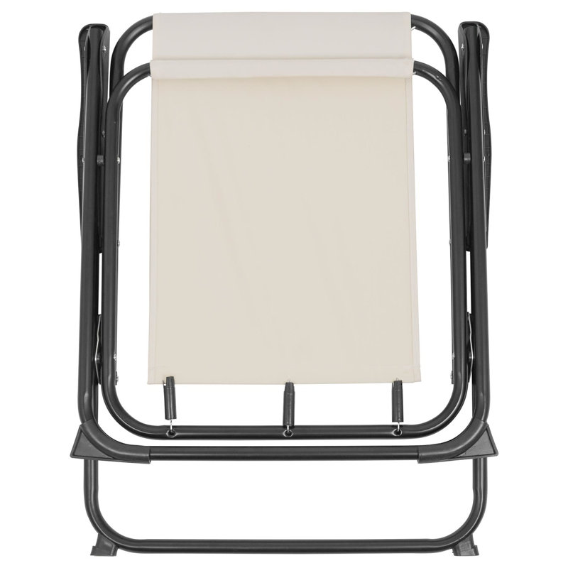Folding Deck Chair, Beige
