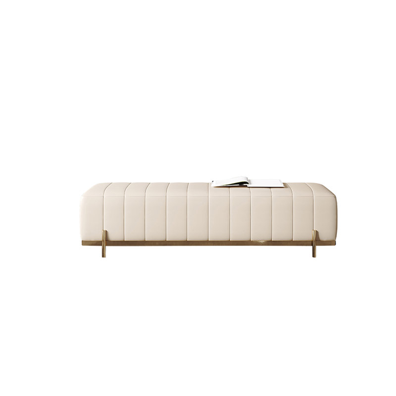 Banc de chambre italien de luxe minimaliste, H 16,14 po x l 59,05 po x P 18,89 po