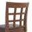 Alaterre Furniture Napa Bar Height Swivel Stool with Back – Faux Leather Upholstered Seat Barstool with Memory Return, Turned Wood Legs, Lattice Back Design, and Metal Kick Plate for Kitchen Islands, 30" in Height, Single-72720627-72720628