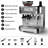 Machine With Grinder Espresso Maker With Powerful Milk Frother, Lcd Display,stainless Steel Coffee Maker
