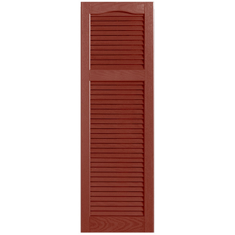Paire de volets à persiennes style cathédrale, 45 po, 9", Rouge