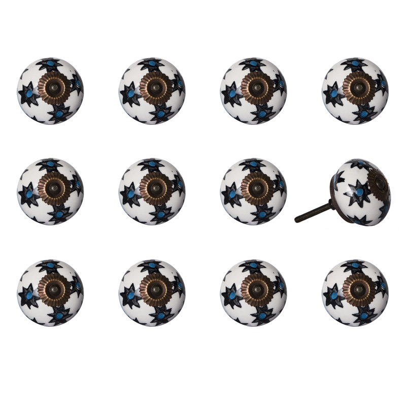 Multipack de boutons de champignon de 1,5 po de diamètre peint à la main