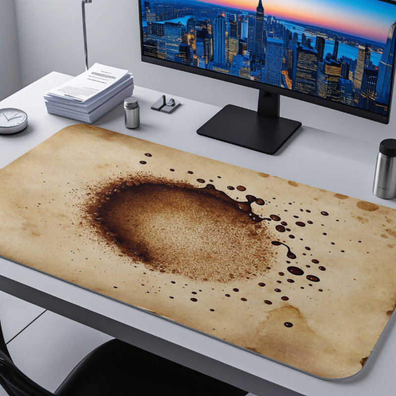 Polyester Desk Pad, 31.5x15.5