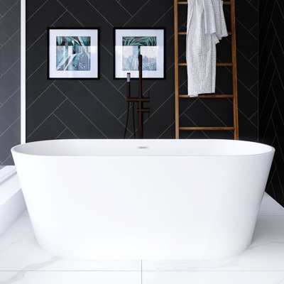 67''  Acrylic Freestanding Soaking Bathtub