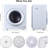 Homhougo 2.65 Cubic Feet Vented Electric Dryer with Sensor Dry