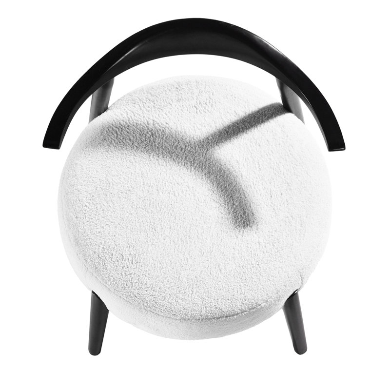 Chaise d'appoint, Blanc / Blanc