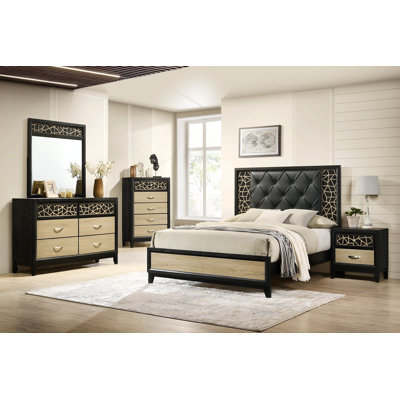 Modern & Contemporary  Bedroom Set Made With Wood,Suitable For All Scenarios