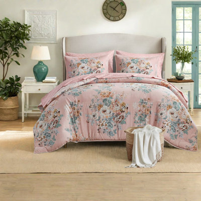 Elegant Floral Bedding Sets, Polyester Comforter For Home