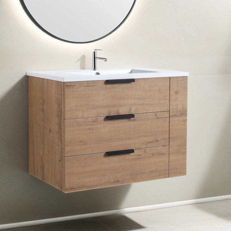 Meuble-lavabo simple 30,03 po avec dessus Cowden