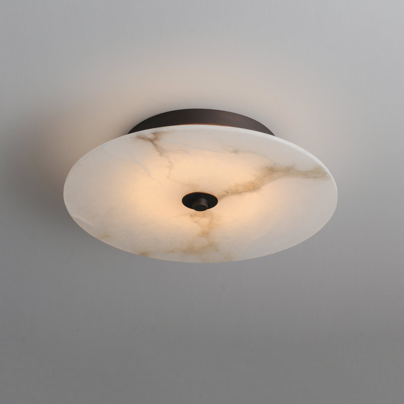 Alabaster LED Semi Flush Mount