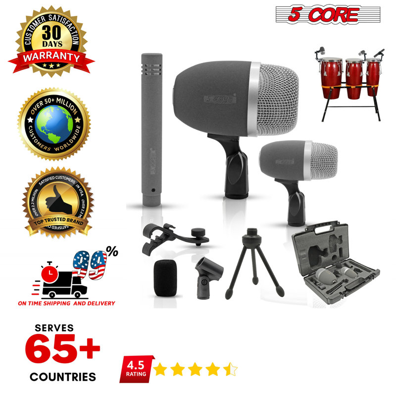 Microphone 5 fils Conga Mic Snare Tom