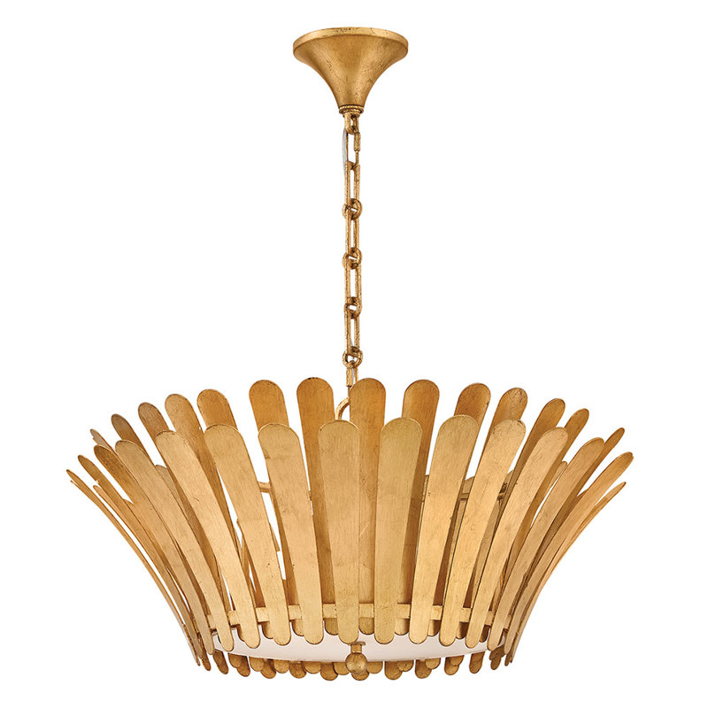 Hinkley Reina Chandelier, Distressed Brass