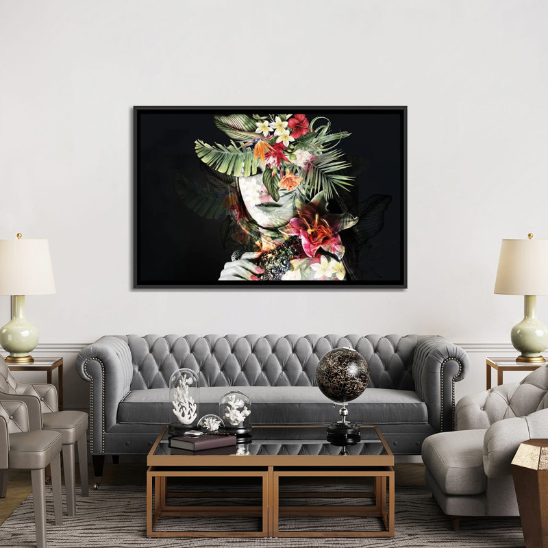 Printemps I - par Tatiana Amrein, impression, Toile avec cadre noir, Aucun mat, H 40 po x l 60 po x 1,5 po