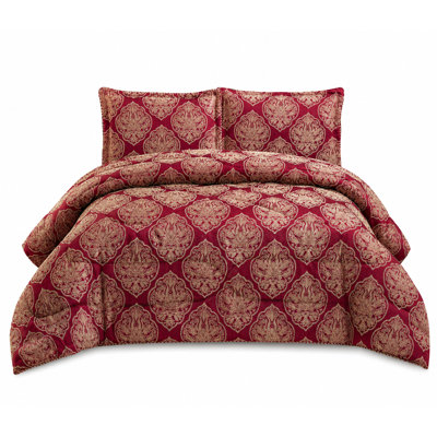 Bridal Jacquard Bedspread With Pillow Sham  Floral Printed Coverlet, Decorative Luxury All-Season Bedding