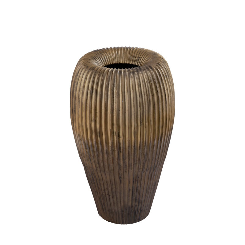 Clista Ceramic Pot Planter, Gold, 63cm H x 32cm W x 35cm D