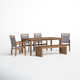 Fleur 76'' Rectangular 7 - Person Outdoor Dining Set